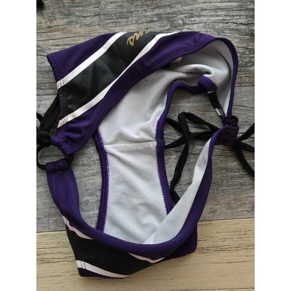 Cute Team Apparel Women's Baltimore Ravens 2 PC Bikini, Bathing Suit, Small/Med - Picture 7 of 7